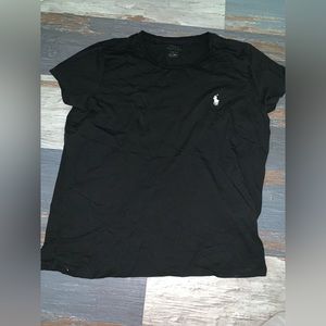 Plain black polo by Ralph T-shirt size L